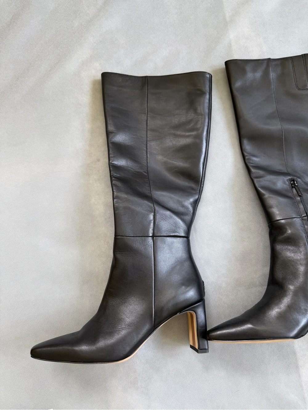 Sam Edelman women Sylvia boot black leather wide calf size 8 NWT - Picture 3 of 3